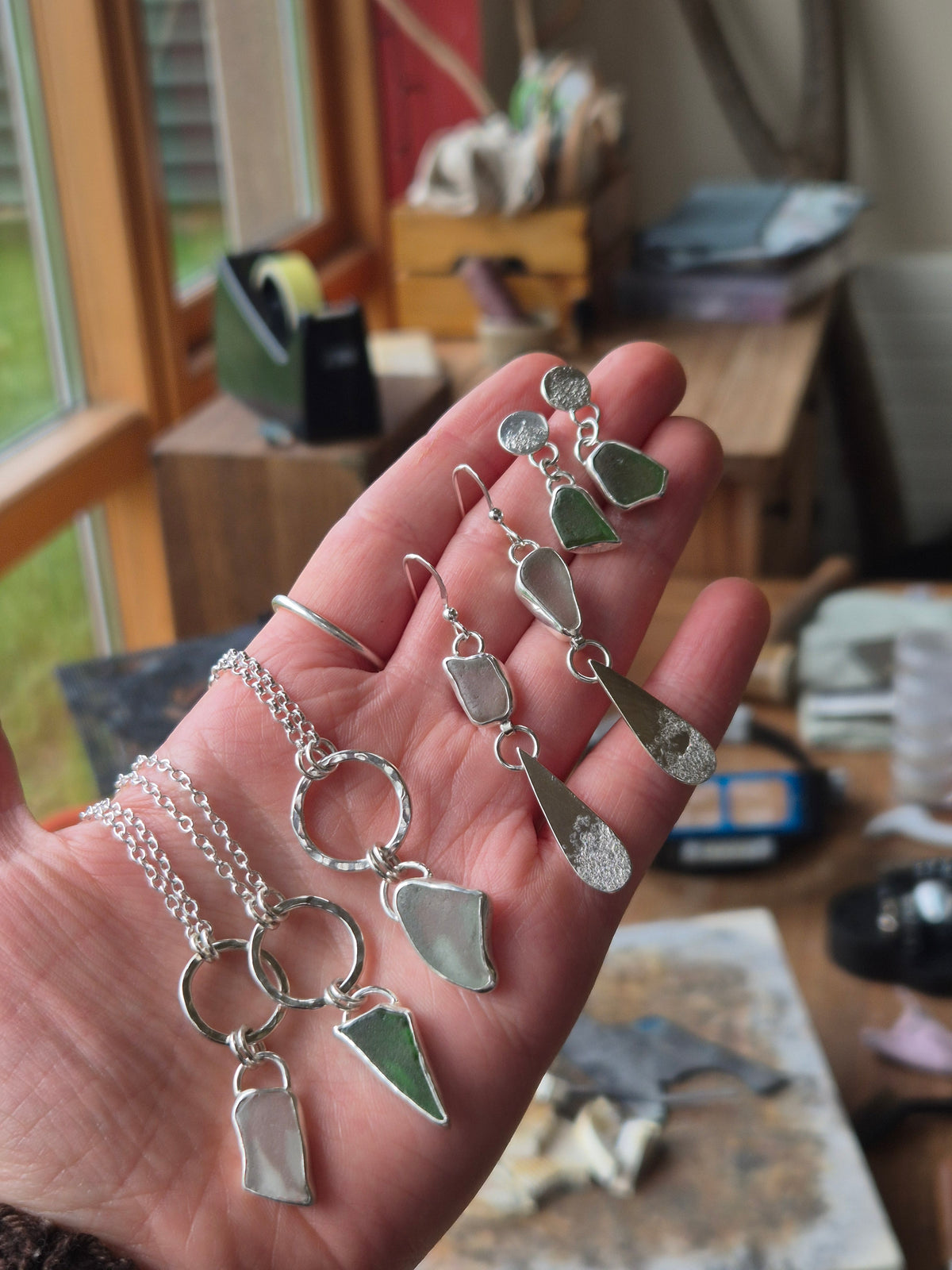 Whale Shark Seaglass Necklace