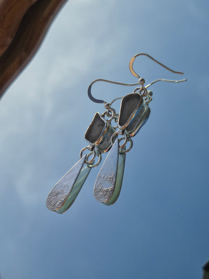 Seaglass Teardrop Earrings