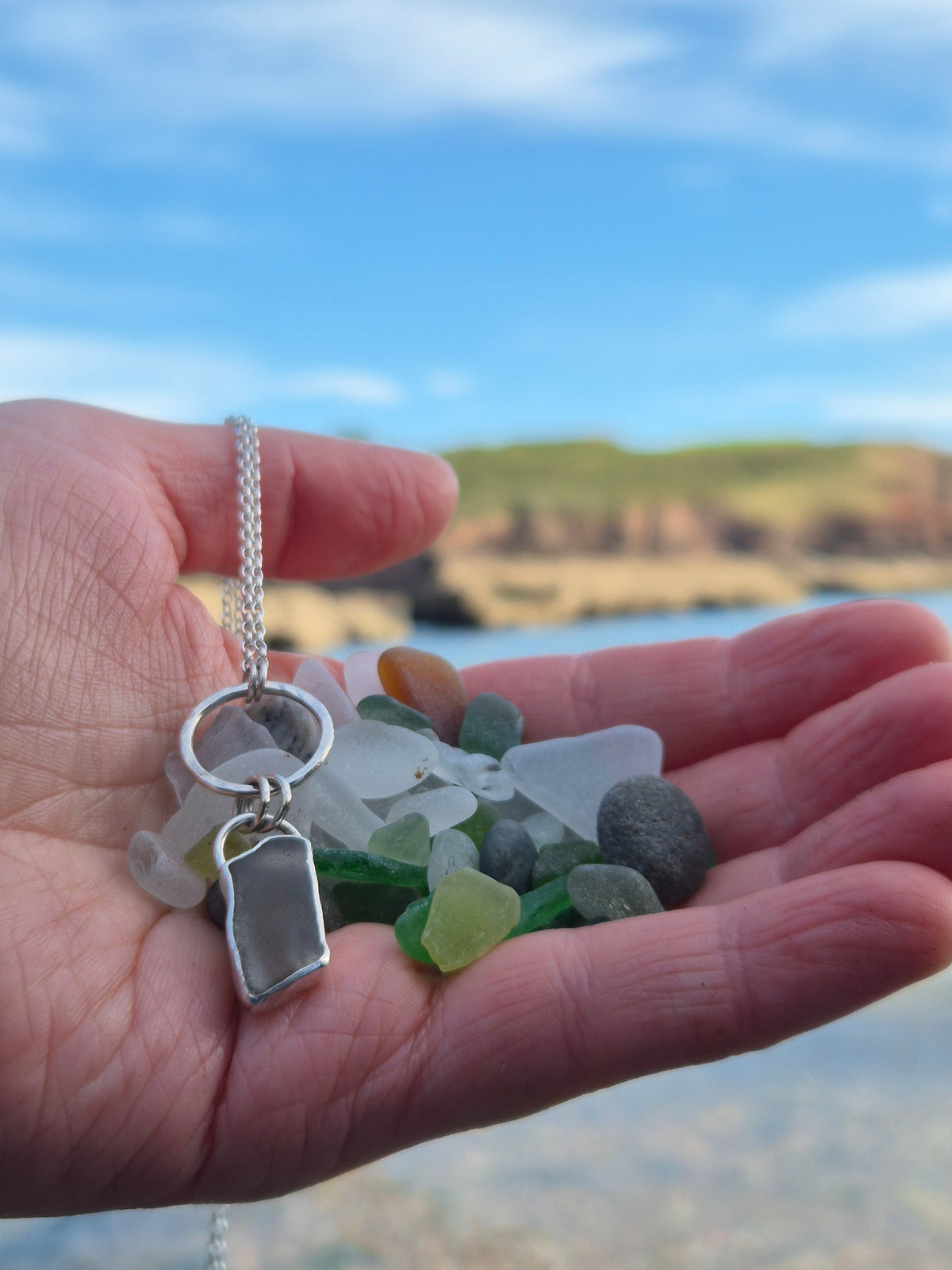 Whale Shark Seaglass Necklace