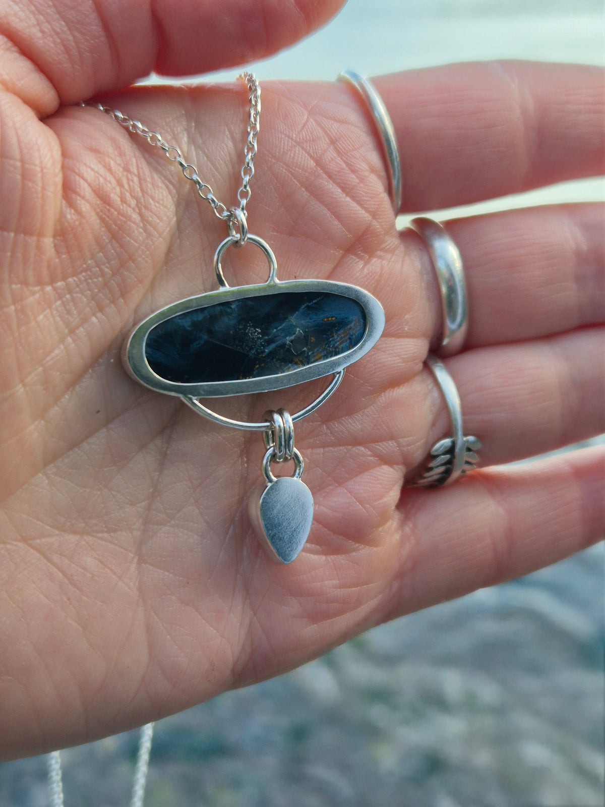 Pietersite and Carnelian Necklace
