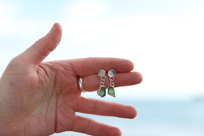Seaglass Stud Earring