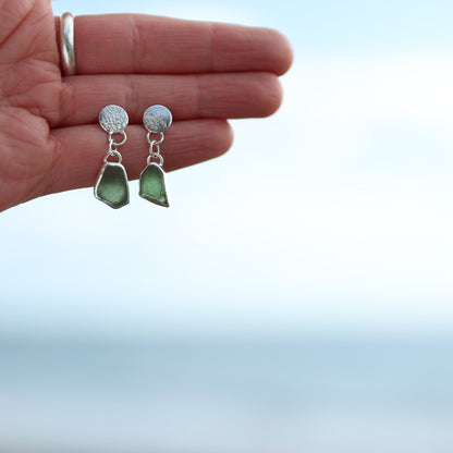 Seaglass Stud Earring