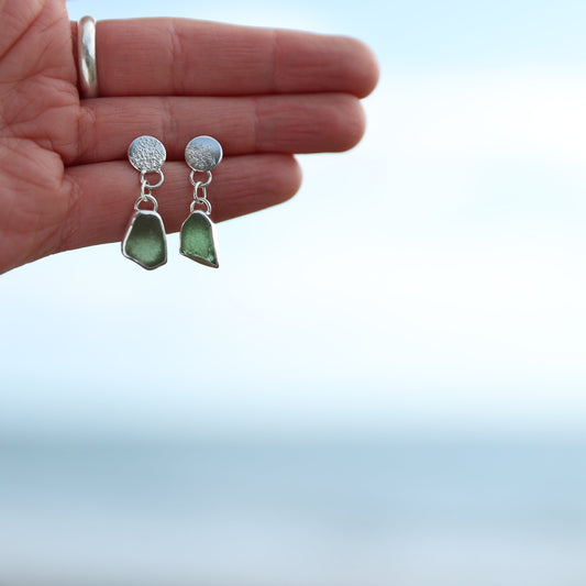 Seaglass Stud Earring